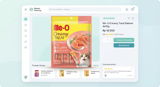Me-O Creamy Treat Salmon 4x15g